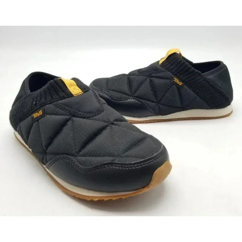 TEVA ReEmber Quilted Bootie All Gender Shoes 100% Vegan Men 4 Women 6 Blk/Birch